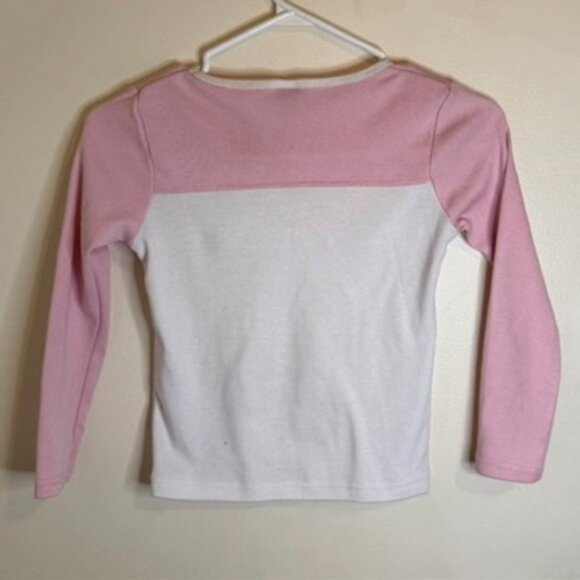 Pink and White Baseball Shirt - Picture 2 of 4